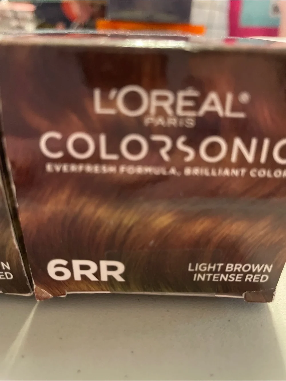 L'Oréal ColorSonic 6RR Light Brown - Intense Red X2 Bundle New